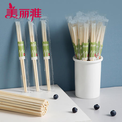 【批发】美丽雅一次性筷子独立装天然竹筷 40双/袋 商品图7