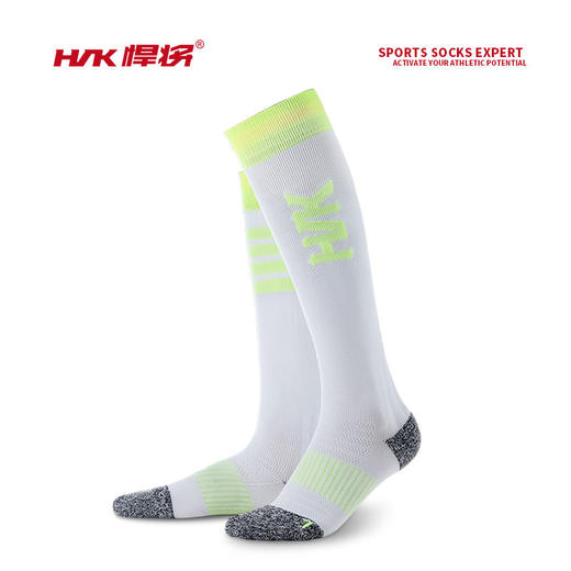 HNK/悍将时尚健身袜长筒袜透气毛巾底户外跑步柔软轻度压力袜 商品图0