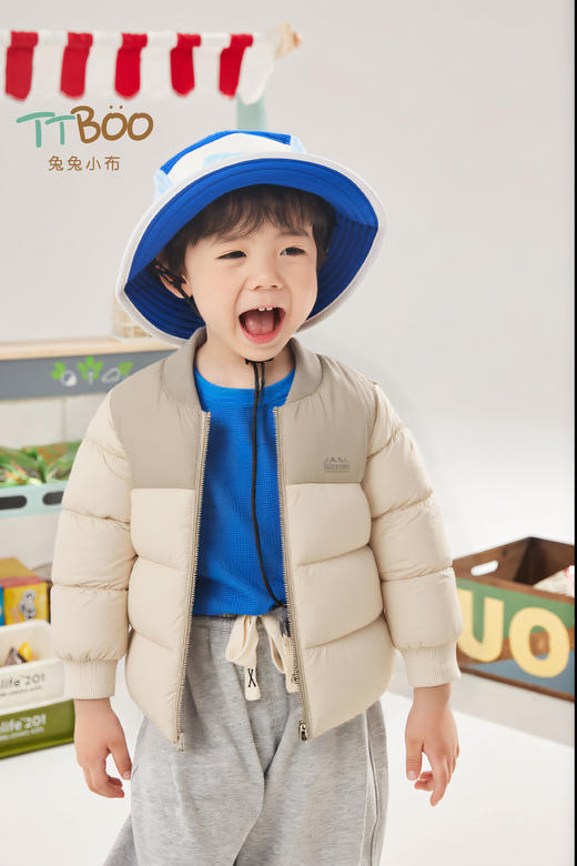 兔兔小布山脉上下拼接羽绒内胆 商品图2