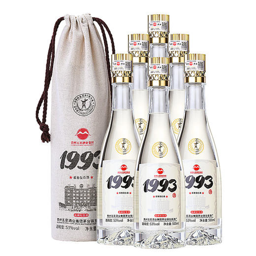 【酒厂直营】五星1993 500ml 6瓶整箱 53度酱香型白酒 商品图0