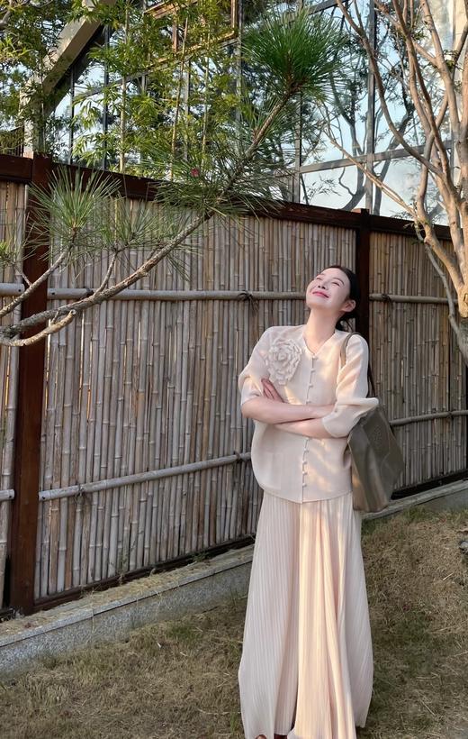 褶皱阔腿裙裤垂感显瘦夏季薄款九分喇叭裤 商品图9