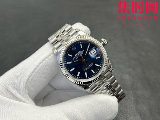 劳力士 VS日志36系列 蓝色盘 男士腕表 3235机 五珠带 表径36mm 小手腕福音 商品图0