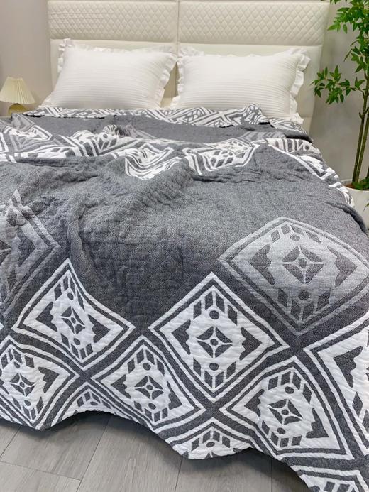 松植屋栖棉双人毯100%全棉纱布空调毯 吸湿透气不闷汗，水洗蓬松色织工艺，久洗依旧柔软，越用越亲肤 商品图5