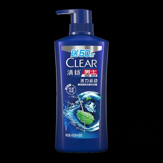 清扬男士去屑洗发露活力运动薄荷型400ml 商品图0