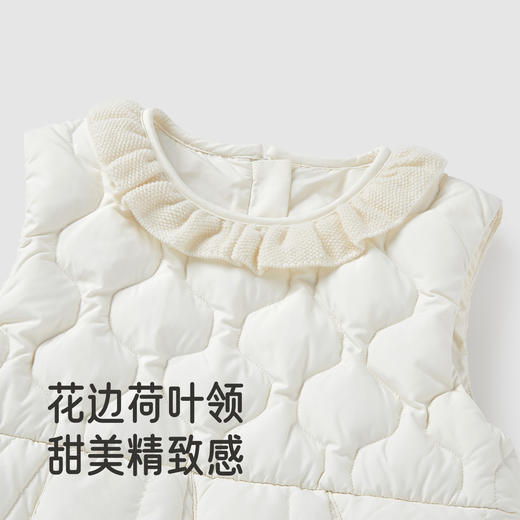 【高定系列】英氏儿童羽绒服秋冬季保暖女童羽绒连衣裙背心裙新款超韧绒 商品图3