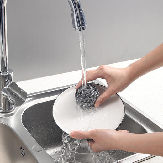 【批发】美丽雅不掉丝亮洁钢丝球 6只/包 商品图7