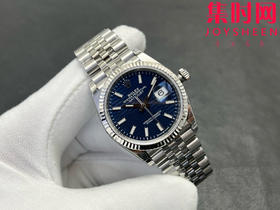 劳力士 VS日志36系列 蓝色格纹盘 男士腕表 3235机 五珠带 表径36mm 小手腕福音