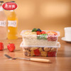 美丽雅方形加厚餐盒带盖SGS认证750ml 10套/袋 商品缩略图4