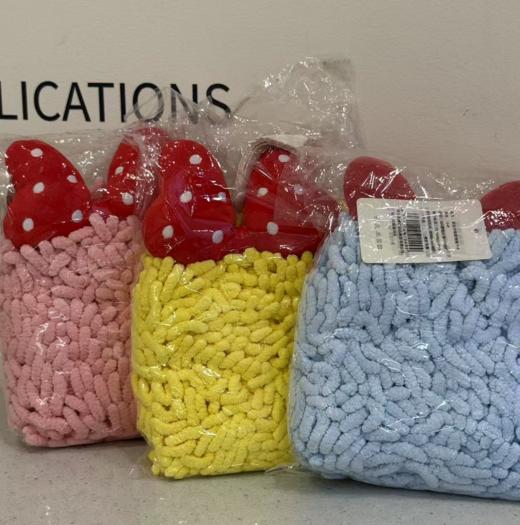 【15元会员福利】尚多兰雪尼尔蝴蝶结擦手巾 （颜色随机） 商品图1