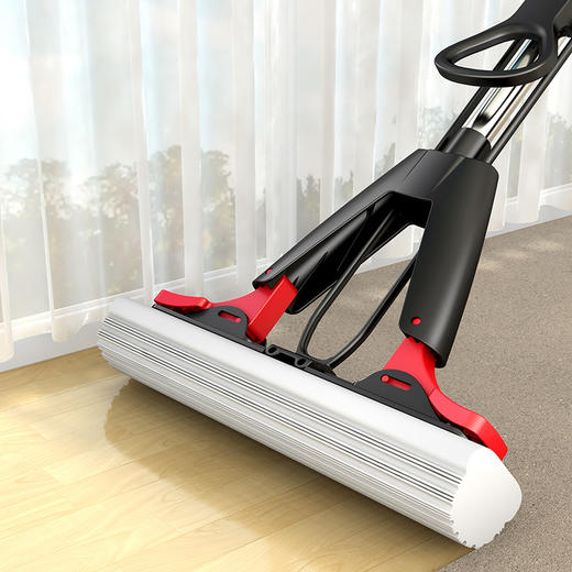 【批发】美丽雅黑金龙胶棉拖把速软强吸水胶棉34CM 1套 商品图5