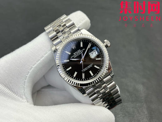 劳力士 VS日志36系列 黑色盘 男士腕表 3235机 五珠带 表径36mm 小手腕福音 商品图0