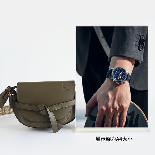 【95新】LOEWE罗意威Gate迷你绿色刺绣宽肩带Gate马鞍包单肩斜挎包女士现售价：6200！220725AK01 商品图8