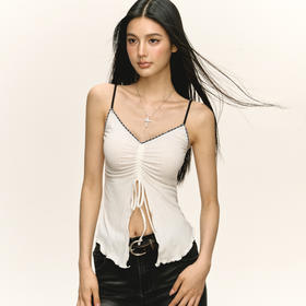 Ariseism 美式复古设计感吊带背心女夏季新款辣妹修身上衣