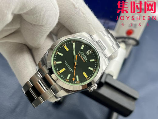 VS劳力士MILGAUSS格磁型系列M116400 闪电针 绿玻璃 板带 丹东3131机 男士腕表 表径40mm 商品图2