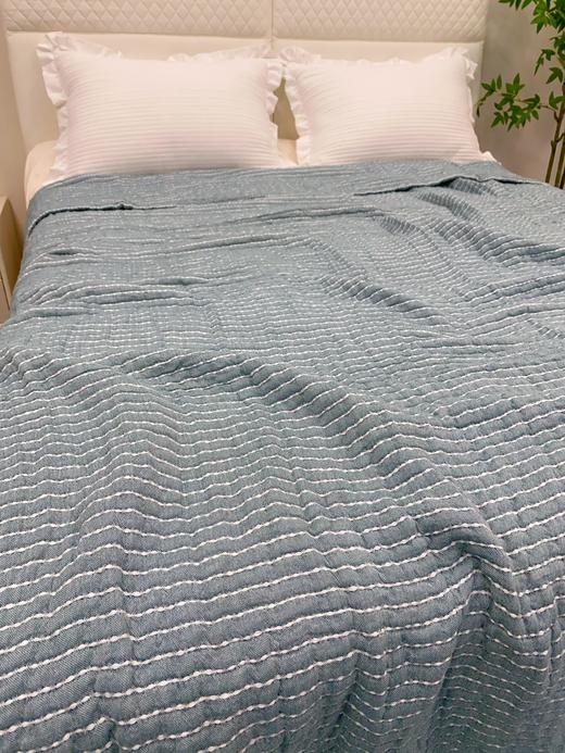 松植屋栖棉双人毯100%全棉纱布空调毯 吸湿透气不闷汗，水洗蓬松色织工艺，久洗依旧柔软，越用越亲肤 商品图14