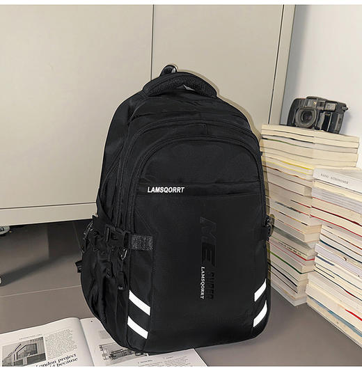 【清新甜美撞色背包】新款高颜值书包 情侣简约轻便 旅行登山大容量双肩包 商品图5