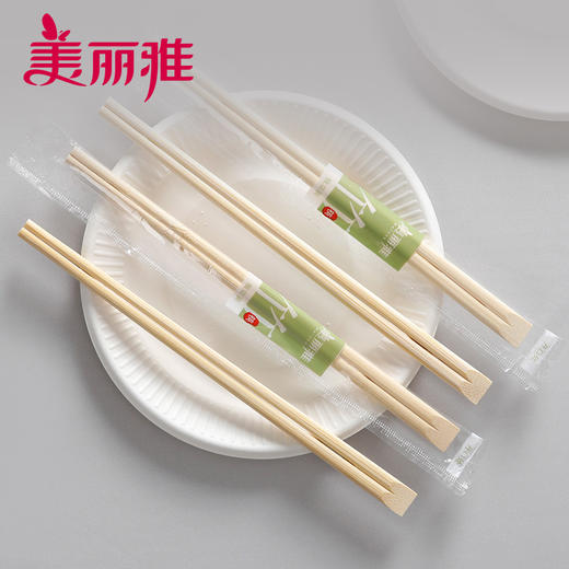 【批发】美丽雅一次性筷子独立装天然竹筷 40双/袋 商品图5