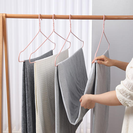 【批发】美丽雅被套衣架加厚实心长86.5m大衣架 2支/扎 商品图3