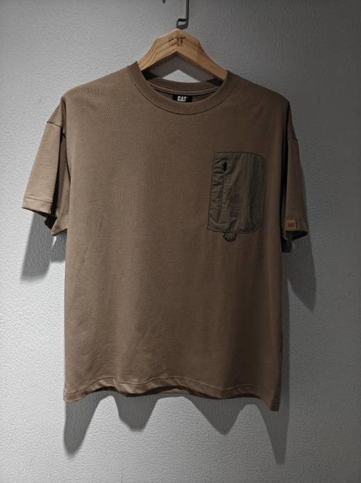 【云粉节】【95折】6楼卡特CAT秋款短袖T恤浅卡其色CO3TSW33521C12，吊牌价398  现价378 商品图1