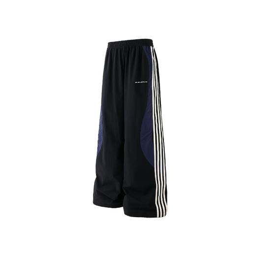 BJHG不计后果休闲裤子男款秋季宽松防水撞色拼接设计感直筒长裤女 商品图4