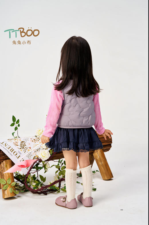 兔兔小布星星绗线立体星星羽绒马甲 商品图10