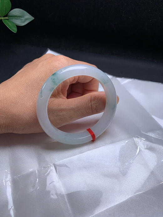 620607，53.5飘花手镯，清新细条，飘蓝花，润润的 商品图5