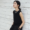 绽放462朵/【黑白灰系列·巴黎夏日】莱赛尔醋酸桑蚕丝混纺背心女 商品缩略图1