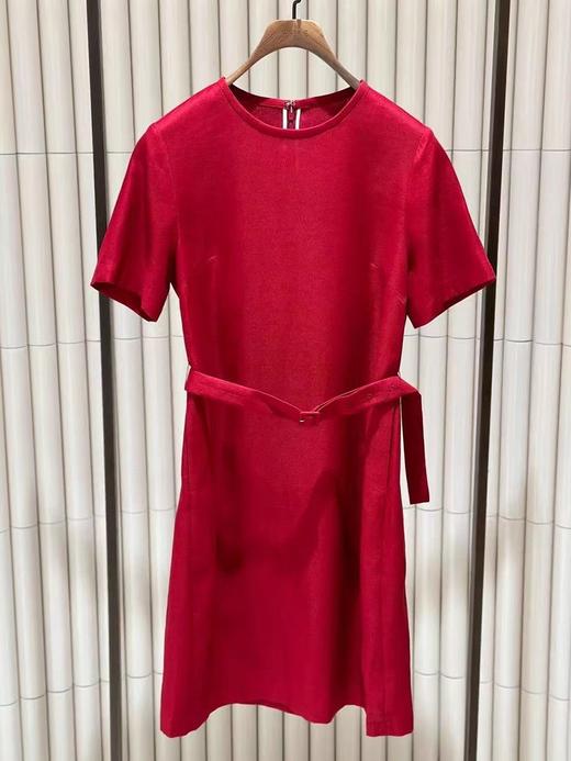 之禾棉麻小直筒简约气质高雅连衣裙 商品图2