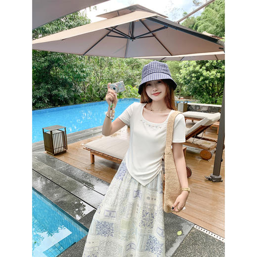 【129元任选2件】现货！侧边抽绳短袖 商品图1