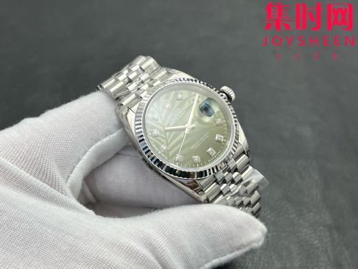 劳力士 VS日志36系列 棕榈叶钻面 男士腕表 3235机 五珠带 表径36mm 小手腕福音 商品图3