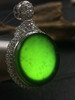 【FC0046】18K金镶嵌翡翠墨翠圆牌吊坠 漆黑亮光 打灯阳绿 简约大方 完美大气 商品缩略图3