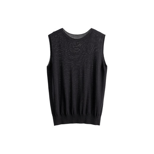 绽放462朵/【黑白灰系列·巴黎夏日】莱赛尔醋酸桑蚕丝混纺背心女 商品图4