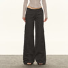 Ariseism美式复古多口袋低腰拖地喇叭裤工装裤女2025春季新款长裤 商品缩略图1