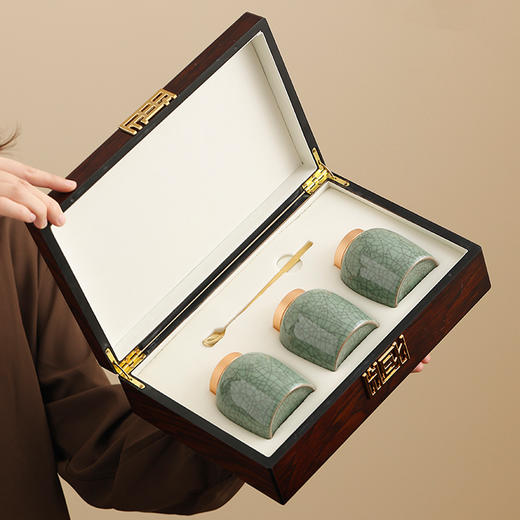 哥窑迷你吉祥罐【三小瓷  约装三两】78元一套/16套一箱 商品图2