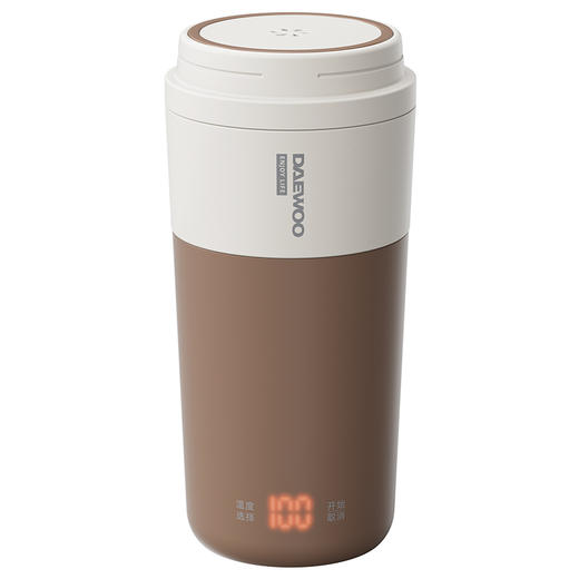 【0塑全钢内胆】大宇便携电热水杯D20 10档调温 满壶烧开8分钟 双层隔热锁温 烧水/保湿/水杯三合一 350ml容量 商品图6