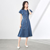 「高货wl」全新升级【铂金会员358/天猫479/差价121】(93030)洛诗琳气质薄款天丝牛仔连衣裙2025夏季法式复古收腰裙子wl93030 商品缩略图0