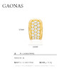 GAONAS  沙漠美学 金色时尚设计耳环11482EGO 商品缩略图3
