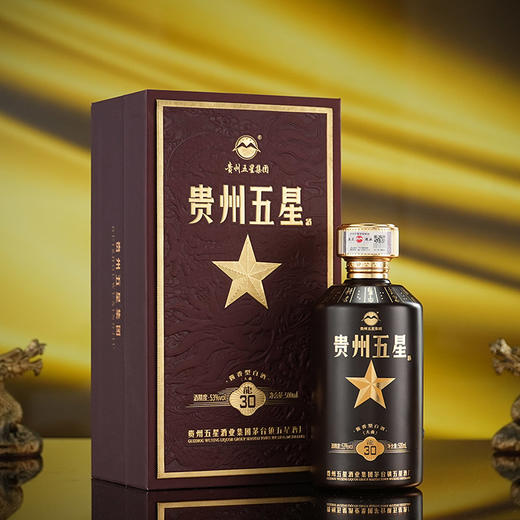 【酒厂直营】五星龙30礼盒装 500ml 6瓶整箱 53度酱香型白酒 商品图3