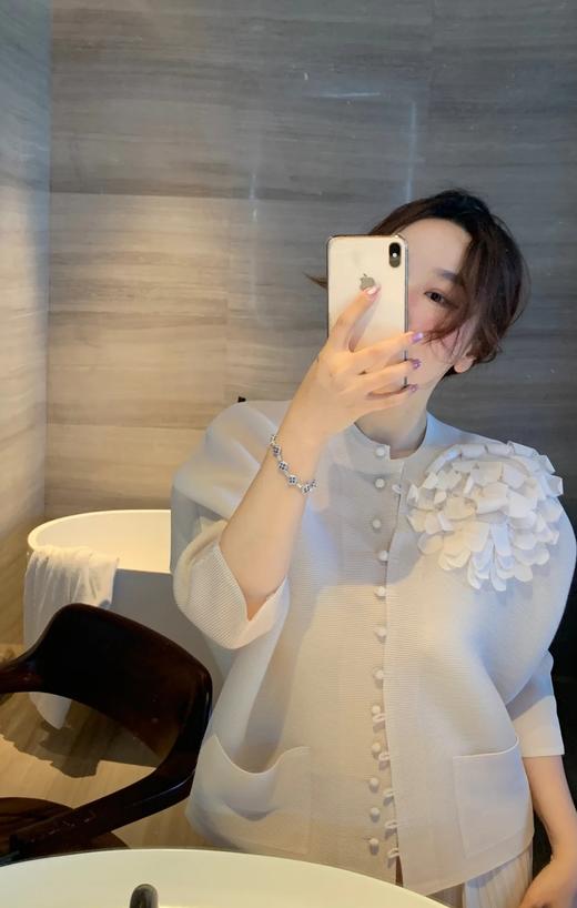 设计师新款花朵春夏秋三季气质优雅遮肉开衫防晒上衣 商品图3