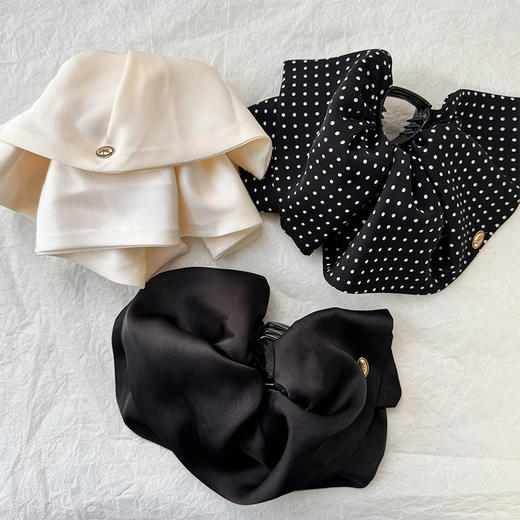 氛围感温柔波点纯色马尾抓夹纪念日百货门店同款163844478 商品图1