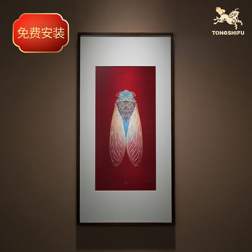 铜师傅 手工錾刻《一鸣惊人》客厅玄关画沙发背景墙装饰画挂画 商品图0