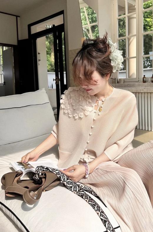 设计师新款花朵春夏秋三季气质优雅遮肉开衫防晒上衣 商品图1