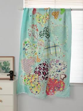 ｛特卖｝100%羊毛围巾花型二十七花色爱心喜出