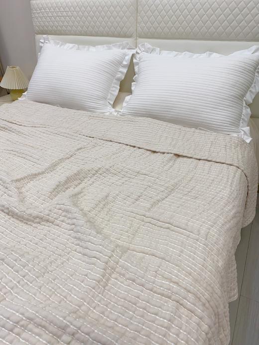 松植屋栖棉双人毯100%全棉纱布空调毯 吸湿透气不闷汗，水洗蓬松色织工艺，久洗依旧柔软，越用越亲肤 商品图11