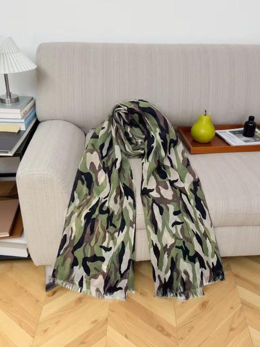 ｛特卖｝100%羊毛围巾花型七迷彩～喜出 商品图2