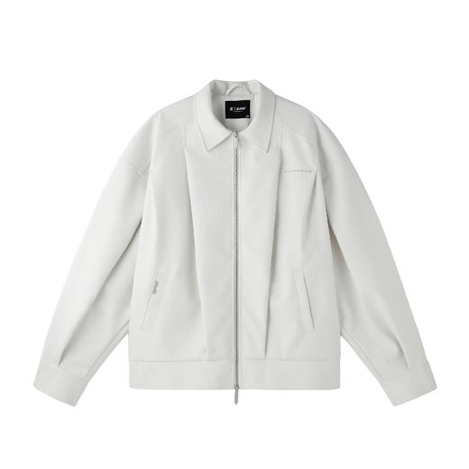 BJHG不计后果鳄鱼纹PU皮休闲夹克外套男款秋美式复古设计感皮衣女 商品图4