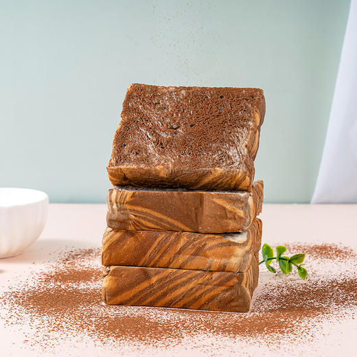 福事多 牛乳可可小厚切吐司500g*2箱 商品图1