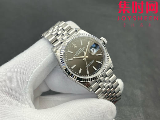 劳力士 VS日志36系列 黑色盘 男士腕表 3235机 五珠带 表径36mm 小手腕福音 商品图3