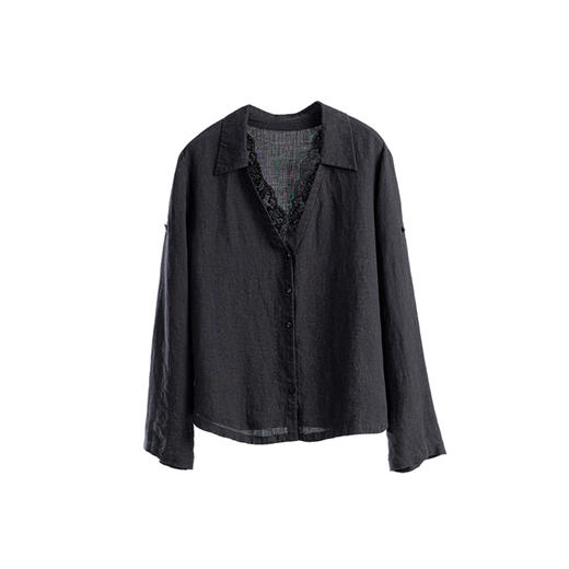 绽放453朵/【黑白灰系列·白日焰火】桑蚕丝棉压褶半身裙旅行长裙 商品图4