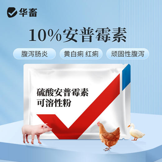 华畜兽药硫酸安普霉素可溶性粉兽用正品猪鸡拉稀抗菌消炎大肠杆菌 商品图0